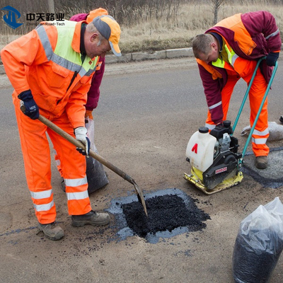 Home Depot Cold Asphalt Drivay Repair إصلاح الكراك الكبير الدائم بدون خلط